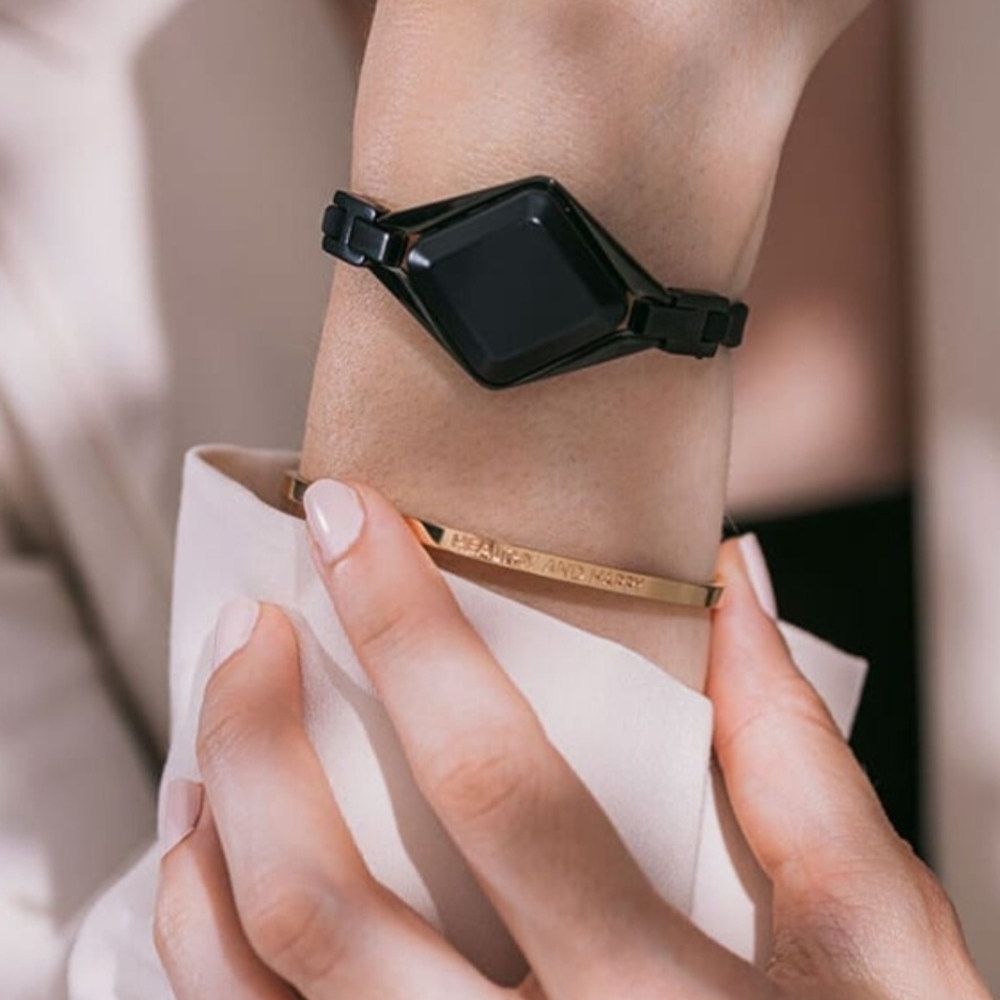 Black Wearable Smartwatch